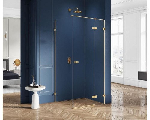 Душевое ограждение NEW TRENDY AVEXA GOLD BRUSHED 80x110x200 (брашированное золото)