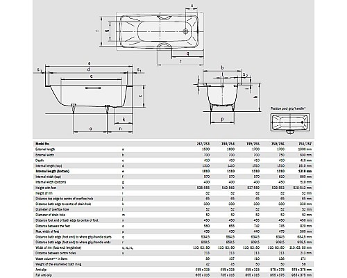 Ванна стальная Kaldewei Cayono 180х80 275100010001