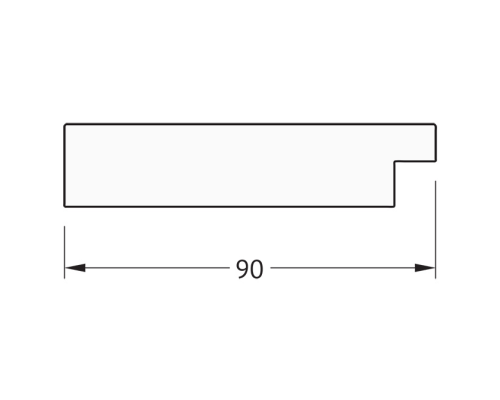 Зеркало Evoform Definite 120х70 BY 3216 в багетной раме - Бронзовая лава 90 мм
