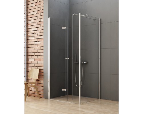 Душевое ограждение NEW TRENDY NEW SOLEO PLUS складные двери L 110x70x195 (хром)