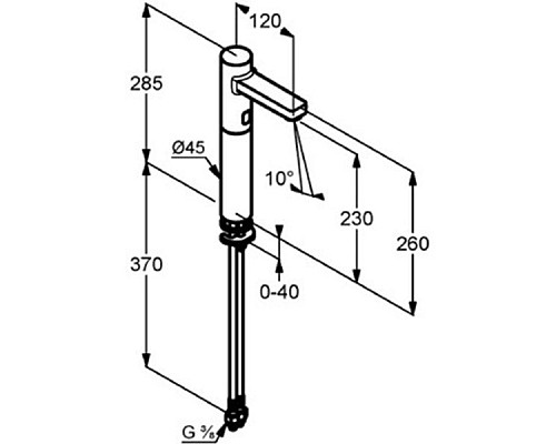Смеситель для раковины Kludi Zenta 3810605 Хром