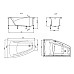 Акриловая ванна Roca Hall Angular ZRU9302864 асимметричная левая белая 150х100