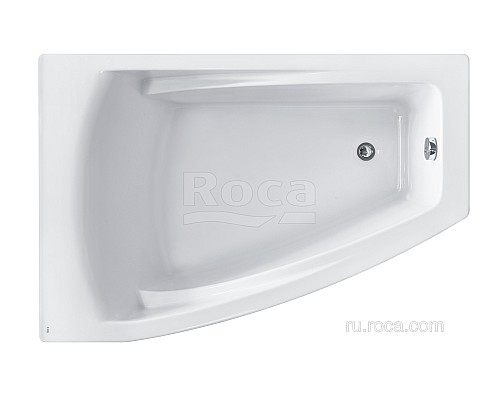 Акриловая ванна Roca Hall Angular ZRU9302864 асимметричная левая белая 150х100