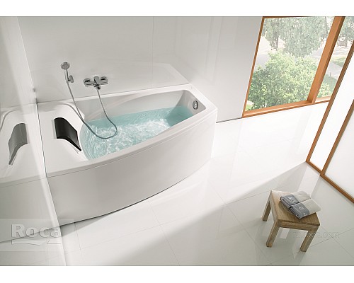 Акриловая ванна Roca Hall Angular ZRU9302864 асимметричная левая белая 150х100