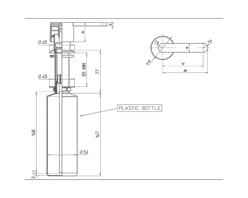 Дозатор для жидкого мыла Paini 53CRDISP1DE Хром