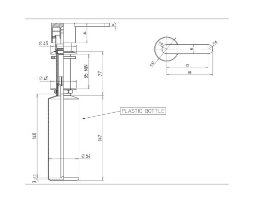 Дозатор для жидкого мыла Paini 53CRDISP1DE Хром