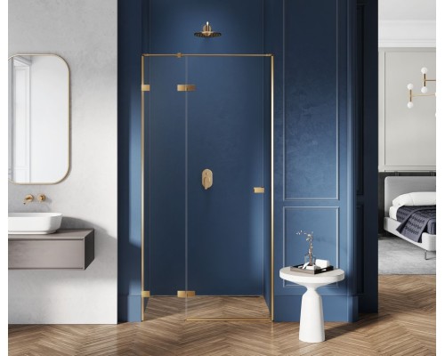 Душевая дверь NEW TRENDY AVEXA GOLD BRUSHED 120x200 (брашированное золото)