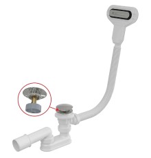 Слив-перелив Alcaplast Click-Clack Хром