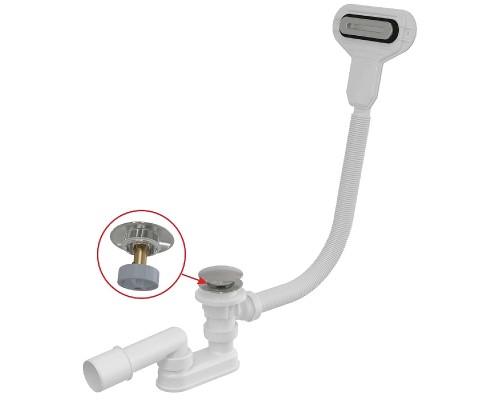 Слив-перелив Alcaplast Click-Clack Хром