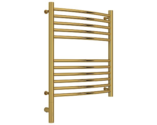 Полотенцесушитель электрический 600х500 золотой МЭМ левый, Сунержа Богема 3.0 03-5802-6050