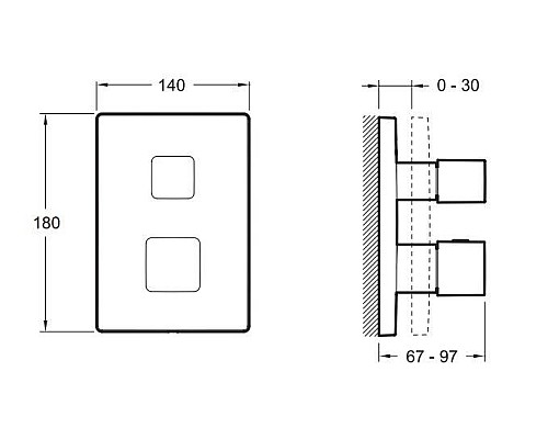Встраиваемый смеситель для душа Jacob Delafon E75391-CP