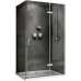 Душевой уголок Abber Zart 90x80 профиль Хром стекло прозрачное