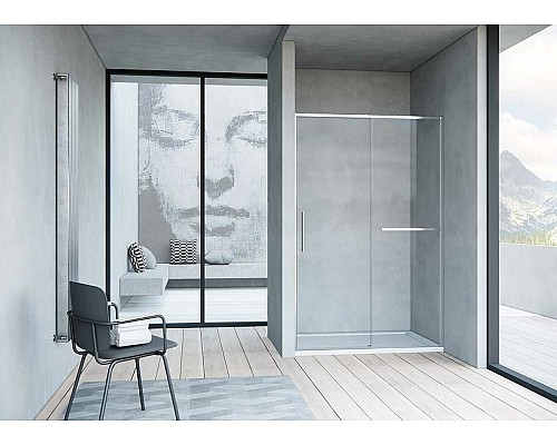 Душевая дверь Vincea Slim Soft 130 VDS-1SS130CL профиль Хром стекло прозрачное