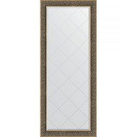 Зеркало Evoform Exclusive-G Floor 204х84 BY 6332 с гравировкой в багетной раме - Вензель серебряный 101 мм