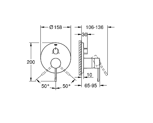 Смеситель для душа Grohe Essence New 24092001 Хром
