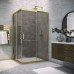 Душевой уголок ZA-F TUR NOVO 95x85 09 07 стекло графит