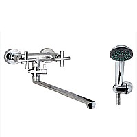 Смеситель для ванны GPD Nino AEB08-3 универсальный Хром