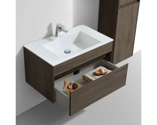 Тумба под раковину Vincea Chiara 80 VMC-2C800RO подвесная R.Oak