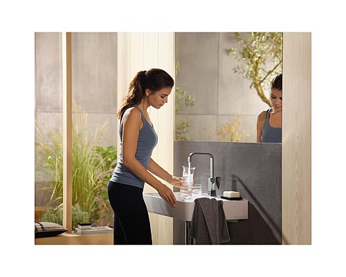 Смеситель для раковины Hansgrohe Metropol однорычажный золото 32511990