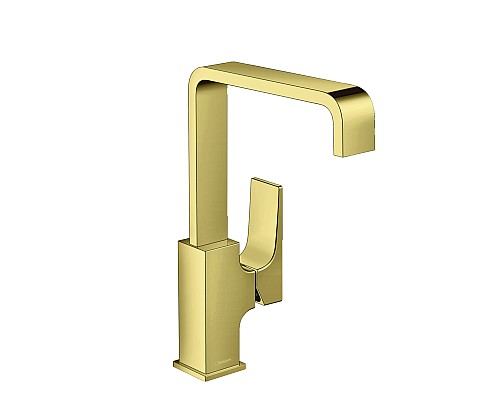 Смеситель для раковины Hansgrohe Metropol однорычажный золото 32511990