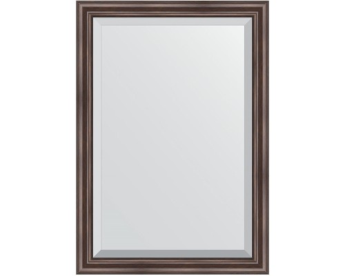 Зеркало Evoform Exclusive 101х71 BY 1194 с фацетом в багетной раме - Палисандр 62 мм