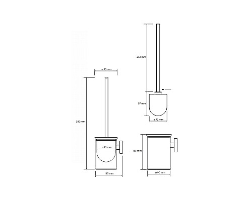 Ёршик подвесной Bemeta 102313079