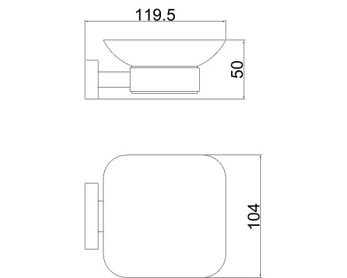 Мыльница Belz B903 Черная матовая