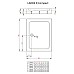 Акриловый поддон для душа Radaway Laros D Compact 90x100x17 белый