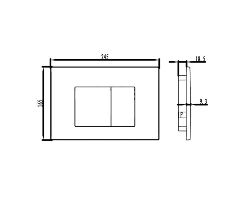 Клавиша смыва IDDIS Unifix универсальная матовый хром 030 UNI30M0i77