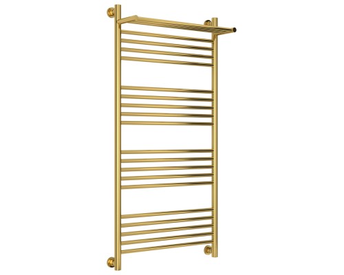 Полотенцесушитель водяной 1200х600 золотой Сунержа Богема с полкой+ 03-0223-1260