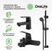 Комплект смесителей Orange OneLife Черный матовый