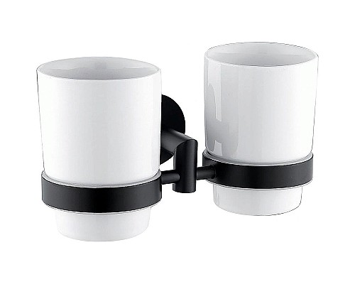 Стакан для зубных щеток Allen Brau Priority 6.31003-31 Белый Черный матовый