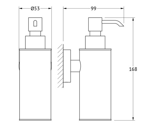 Дозатор жидкого мыла (хром) Artwelle HAR 016 