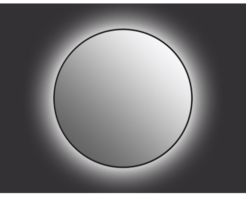 Зеркало Cersanit Eclipse 80 64147 с подсветкой Черное с датчиком движения