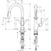 Смеситель для кухни Hansgrohe Talis S Хром