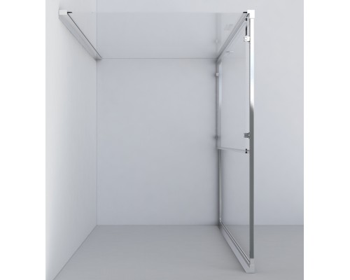 Душевой уголок Vincea Garda 140х80 VSR-1G8014CLB профиль Черный стекло прозрачное