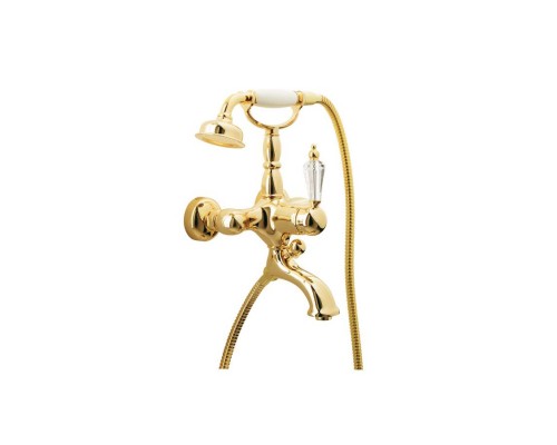 Смеситель для ванны(душевой комплект) Boheme Imperiale Presente 323 золото