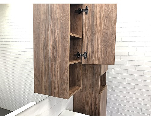 Зеркало со шкафом Comforty Бордо 90 00-00006663 Дуб тёмно-коричневый