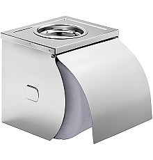 Держатель туалетной бумаги Haiba HB502 с крышкой Хром