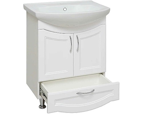 Тумба под раковину Runo Неаполь 65 00-00001033 Белая