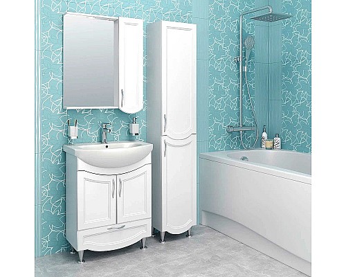 Тумба под раковину Runo Неаполь 65 00-00001033 Белая