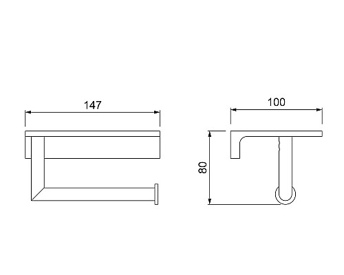 Держатель туалетной бумаги Timo Saona 13043/03 Черный