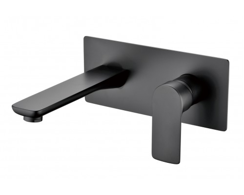 Смеситель встраиваемый для раковины Grocenberg GB599 Черный матовый