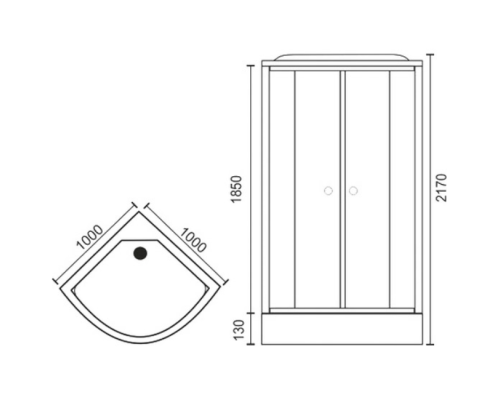 Душевая кабина Royal Bath HK 100x100 без гидромассажа