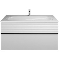 Тумба с раковиной Burgbad Fiumo 120 SFXN122F3956FOT2G0200C0001*1 подвесная Белая глянцевая