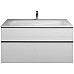 Тумба с раковиной Burgbad Fiumo 120 SFXN122F3956FOT2G0200C0001*1 подвесная Белая глянцевая