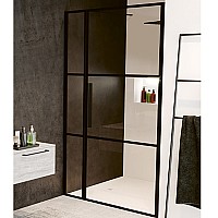 Душевая дверь Riho Grid 120 G004005121 (GB1120000) профиль Черный стекло прозрачное