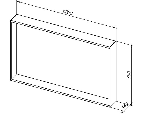 Зеркало Allen Brau Reality 120 1.32021.02 с подсветкой Серебро браш с сенсорным выключателем