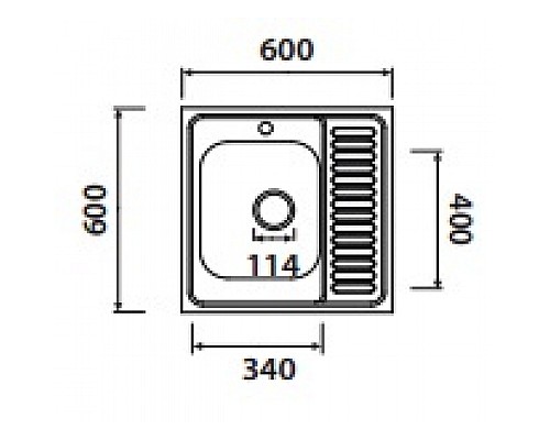 Кухонная мойка KAISER KSS-6060R