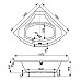 Акриловая ванна VAGNERPLAST VERONELA CORNER 140 VPBA140VEA3X-04